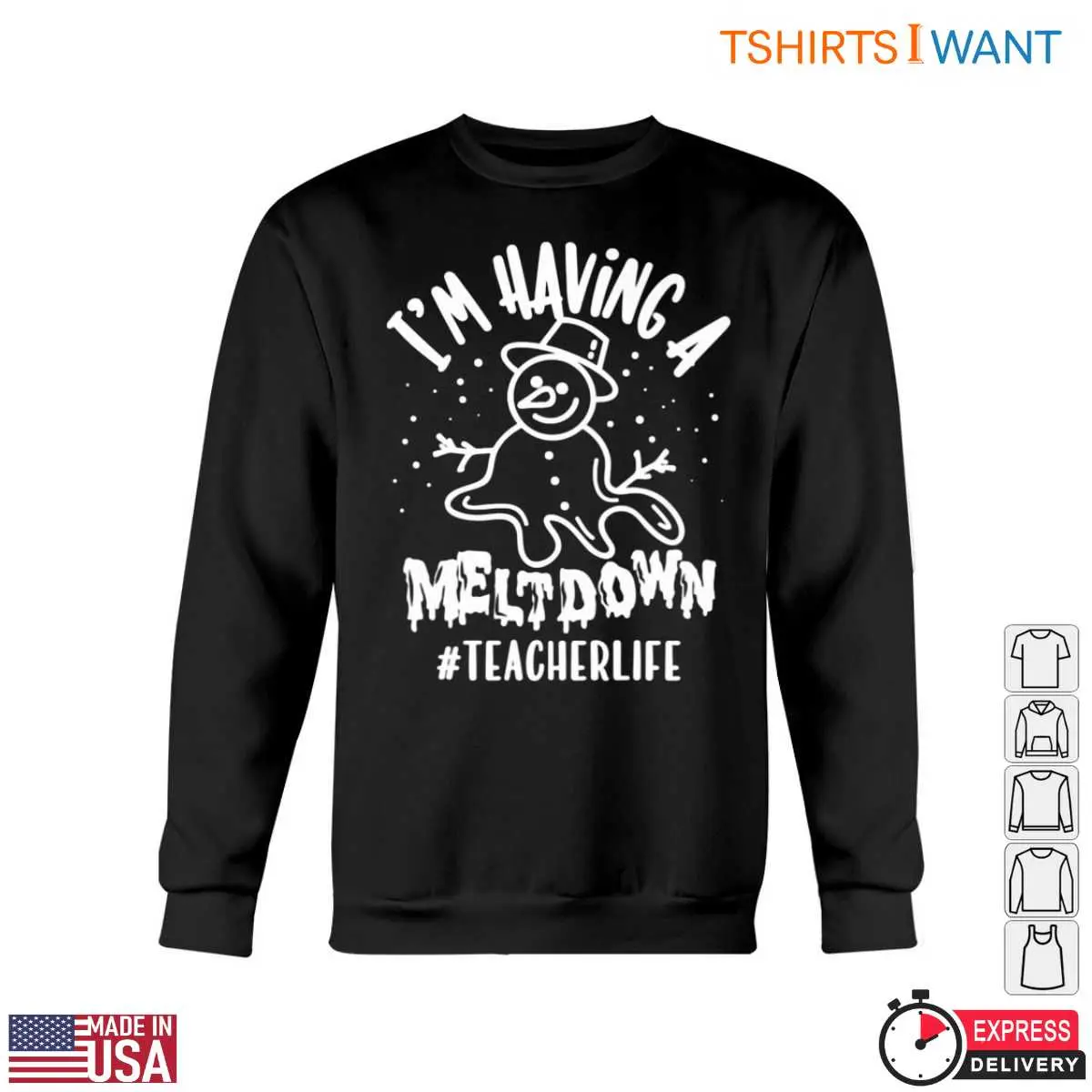 Im Having a Meltdown Snowman Teacher T Shirt 5 1.jpg