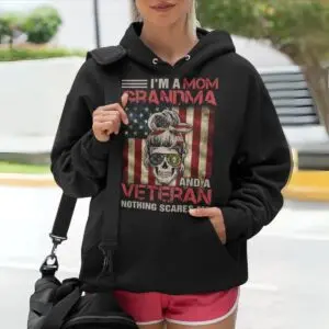 I'm Not Scared Shirt - Nothing Scares a Veteran Mom - Women's Patriotic Tee 8 I'm Not Scared Shirt - Nothing Scares a Veteran Mom - Women's Patriotic Tee 4