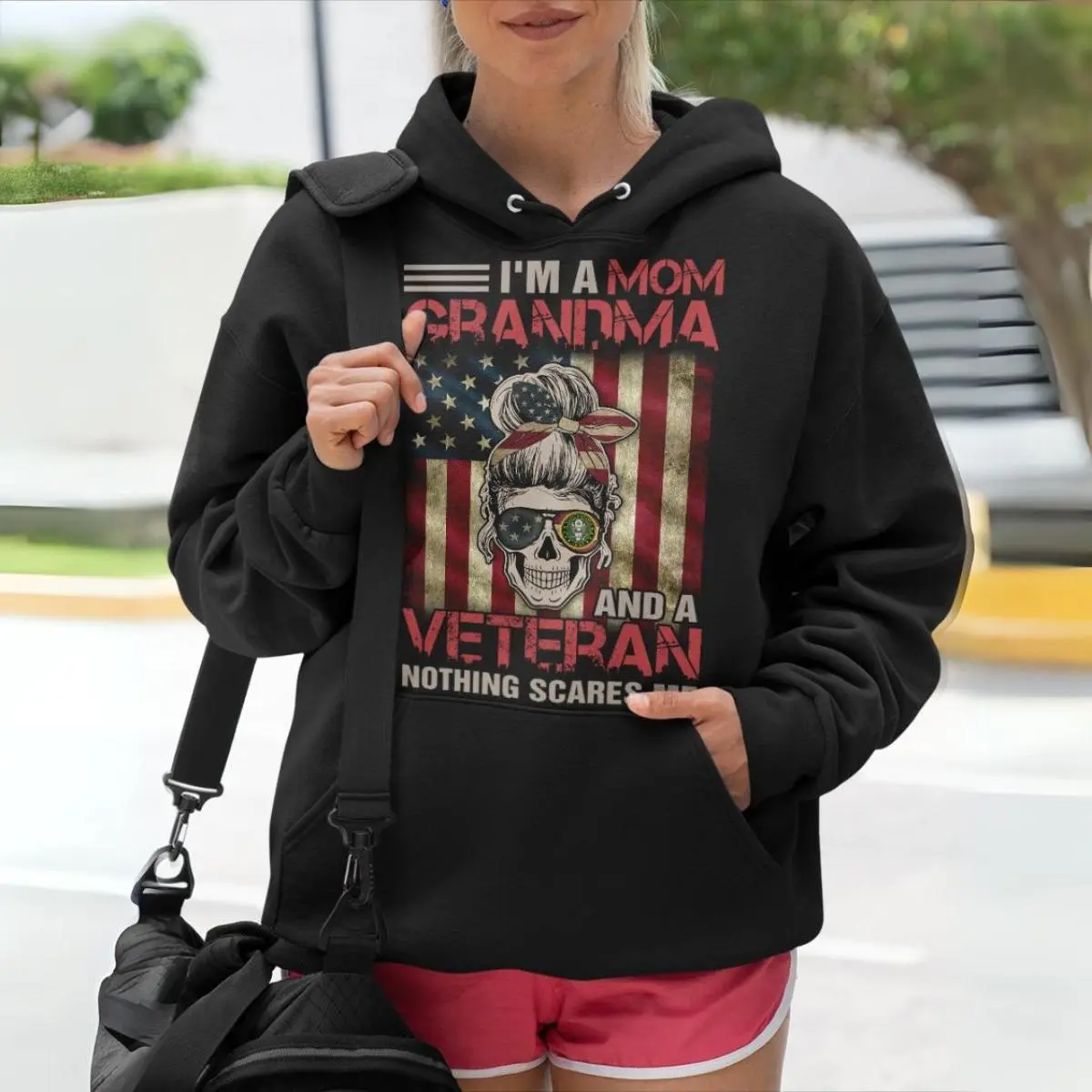 I'm Not Scared Shirt - Nothing Scares a Veteran Mom - Women's Patriotic Tee 4 I'm Not Scared Shirt - Nothing Scares a Veteran Mom - Women's Patriotic Tee 4