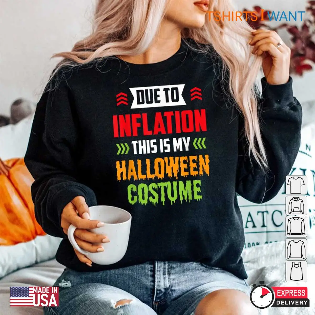 Inflation Halloween Costume: Due To Inflation This Is My Halloween Costume Shirt 5 Inflation Halloween Costume Economic Scare Costume 5 1.jpg
