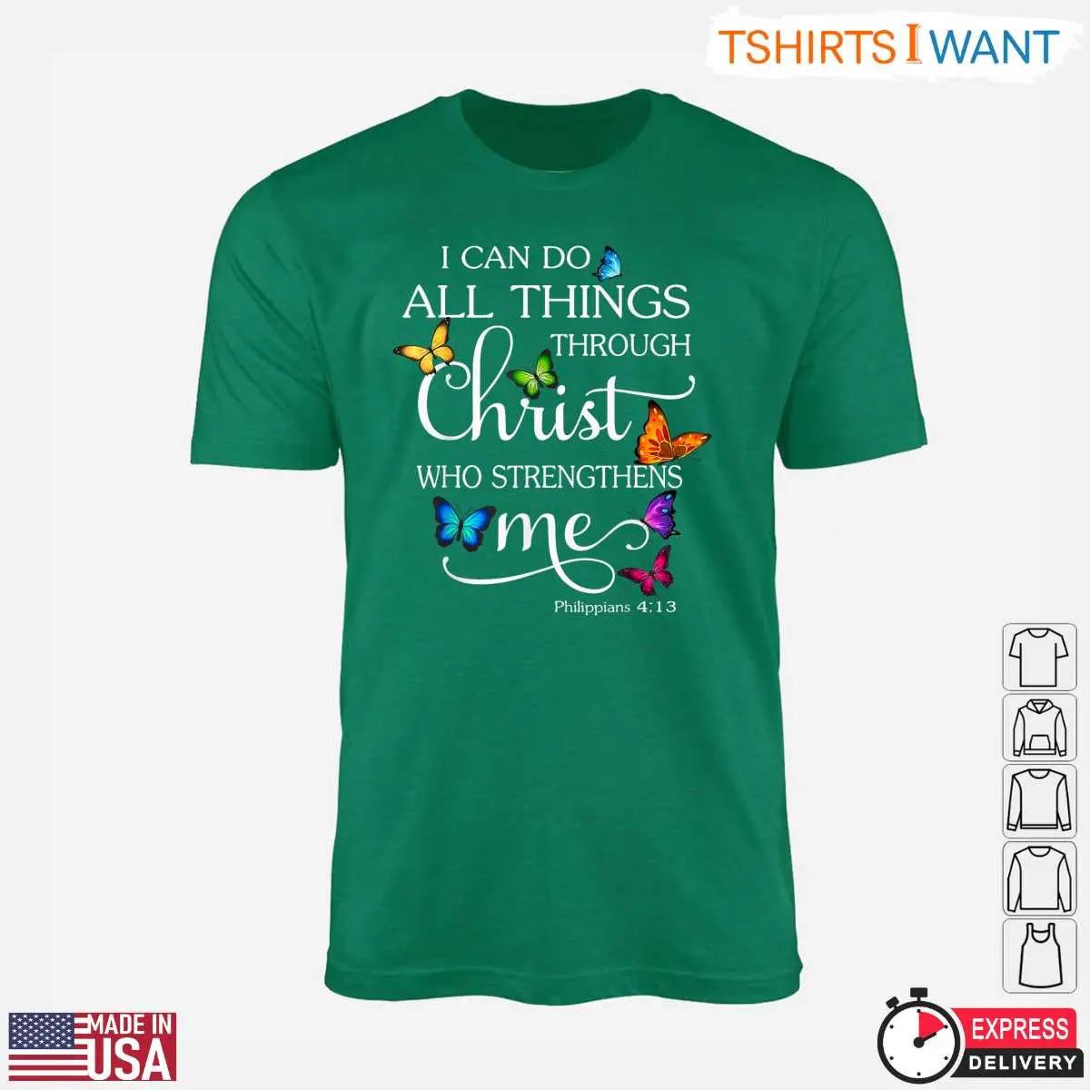 Inspirational Philippians 413 Christian Faith Graphic T Shirt 4 1.jpg