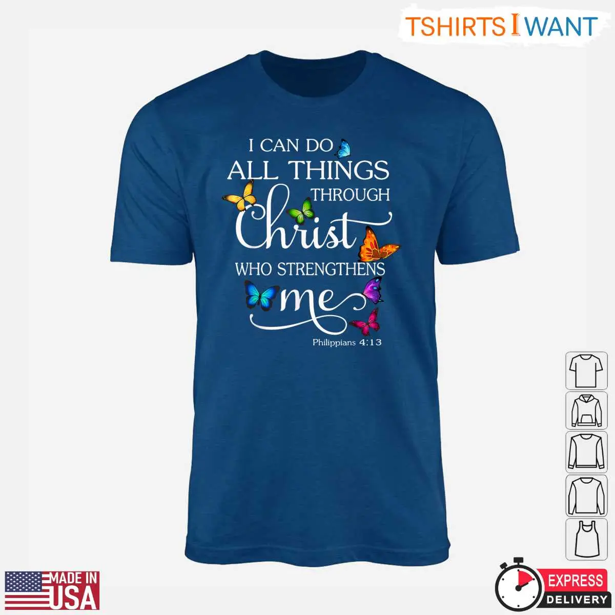 Inspirational Philippians 413 Christian Faith Graphic T Shirt 6 1.jpg