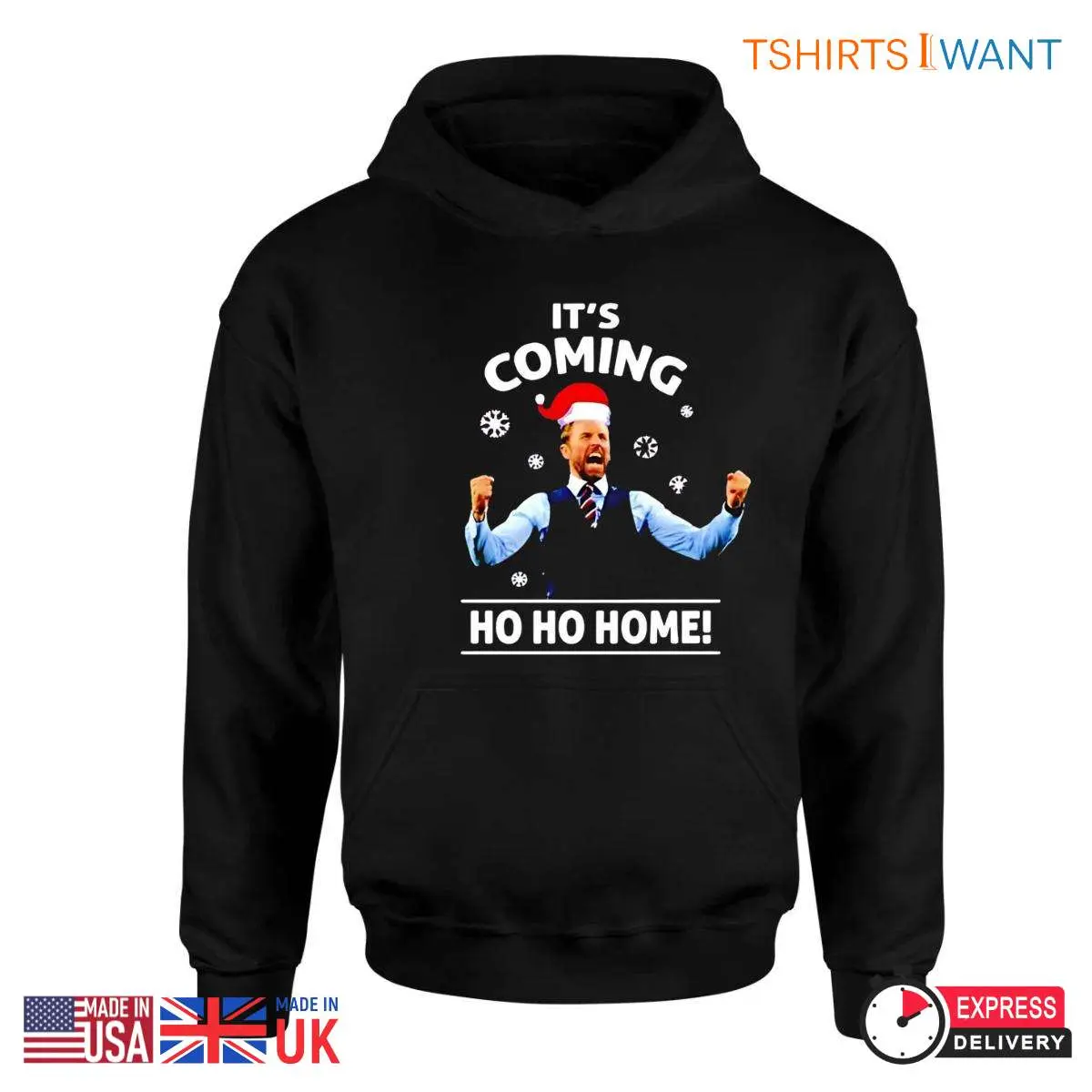 Its Coming Ho Ho Home Southgate Euro 2024 Xmas Tee 2 1.jpg