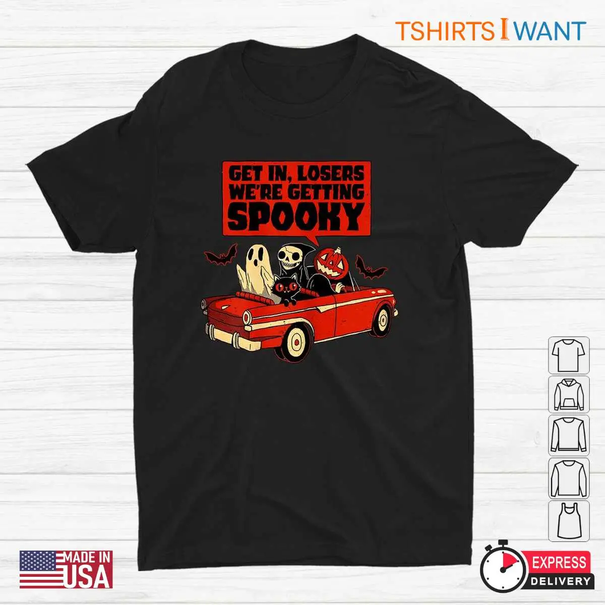It's Halloween Time To Get Spooky: Get In Loser We're Getting Halloween Shirt 1 Its Halloween Time To Get Spooky Scary Season Party 1 1.jpg