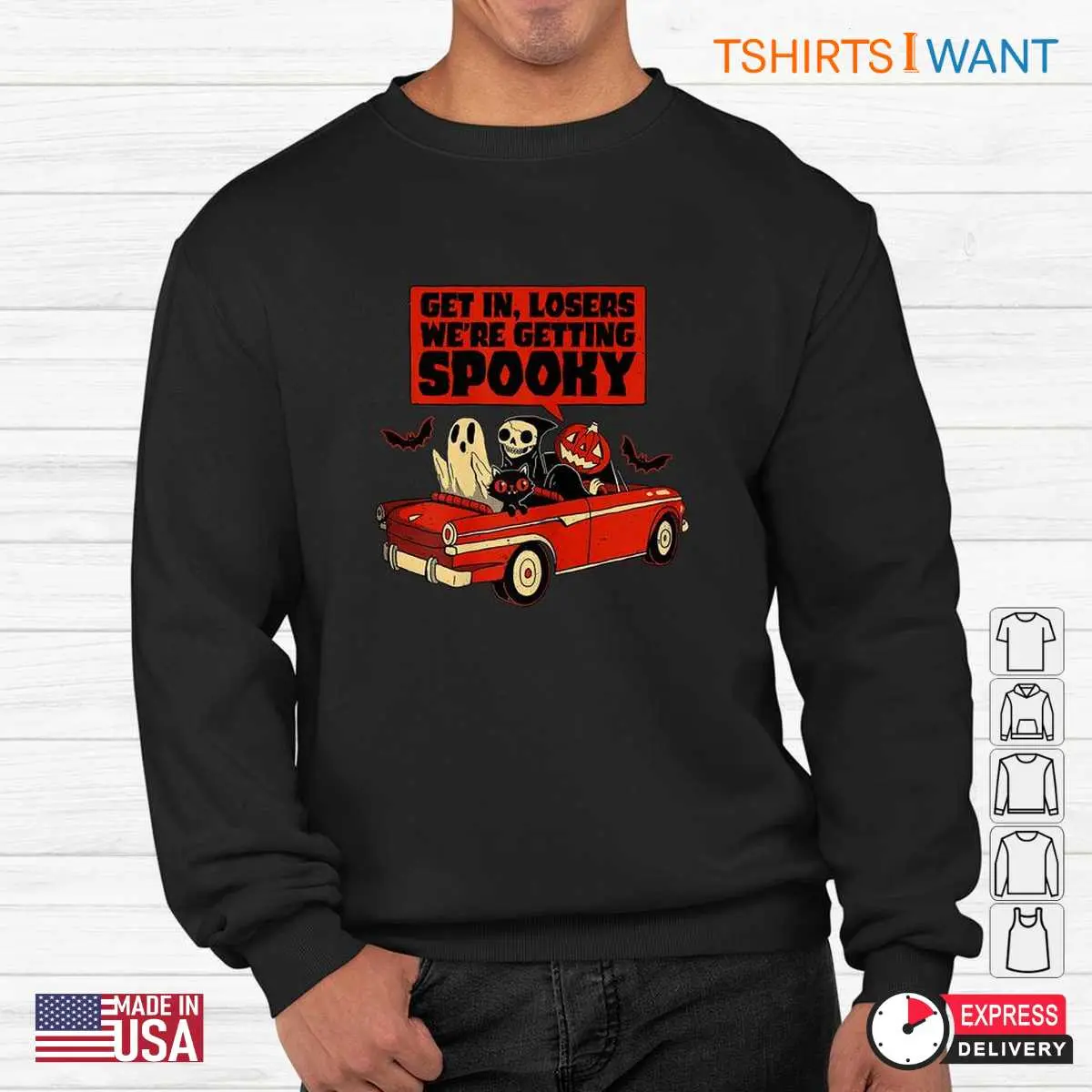 It's Halloween Time To Get Spooky: Get In Loser We're Getting Halloween Shirt 3 Its Halloween Time To Get Spooky Scary Season Party 3 1.jpg