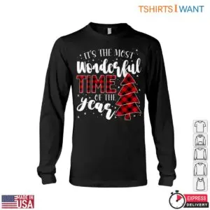 It's The Most Wonderful Time Christmas T-Shirt Red Black Lumberjack Plaid Tree Design 7 Its The Most Wonderful Time Christmas T Shirt Red Black Lumberjack Plaid Tree Design 3 1 1.jpg