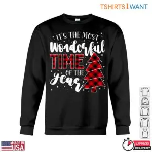 It's The Most Wonderful Time Christmas T-Shirt Red Black Lumberjack Plaid Tree Design 8 Its The Most Wonderful Time Christmas T Shirt Red Black Lumberjack Plaid Tree Design 4 1 1.jpg