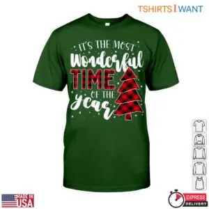 It's The Most Wonderful Time Christmas T-Shirt Red Black Lumberjack Plaid Tree Design 9 Its The Most Wonderful Time Christmas T Shirt Red Black Lumberjack Plaid Tree Design 5 1 1.jpg