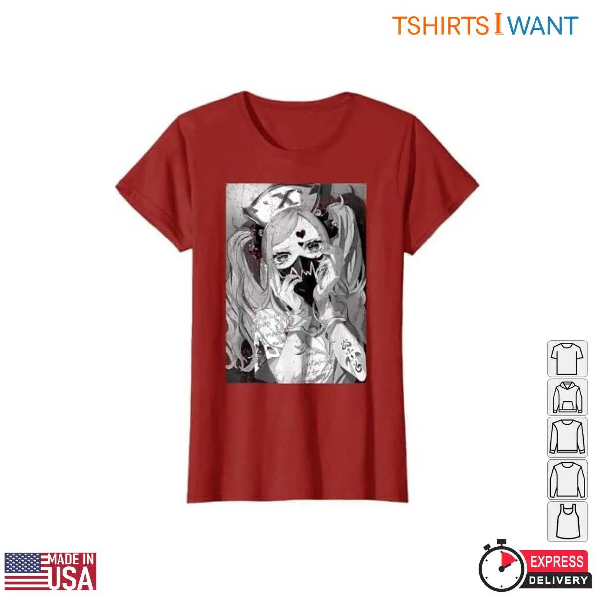 Japanese Horror Anime Gothic Girl T Shirt 6 1.jpg
