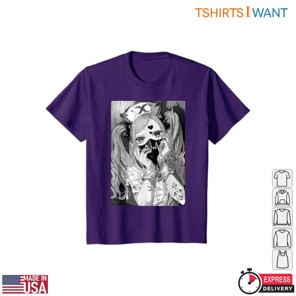 Japanese Horror Anime Gothic Girl T Shirt 7 1.jpg