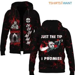 Jason Voorhees Hoodie with Mask - Kill Her Bitches, Be Trippin, Spooky Season Halloween Apparel 6 Jason Voorhees Hoodie with Mask Kill Her Bitches 3 1 1.jpg