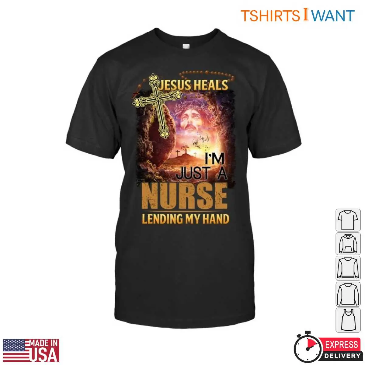 Jesus Heals Inspirational Nurse T Shirt with Cross Design 1 1.jpg