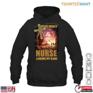 Jesus Heals Inspirational Nurse T-Shirt with Cross Design 9 Jesus Heals Inspirational Nurse T Shirt with Cross Design 4 1.jpg