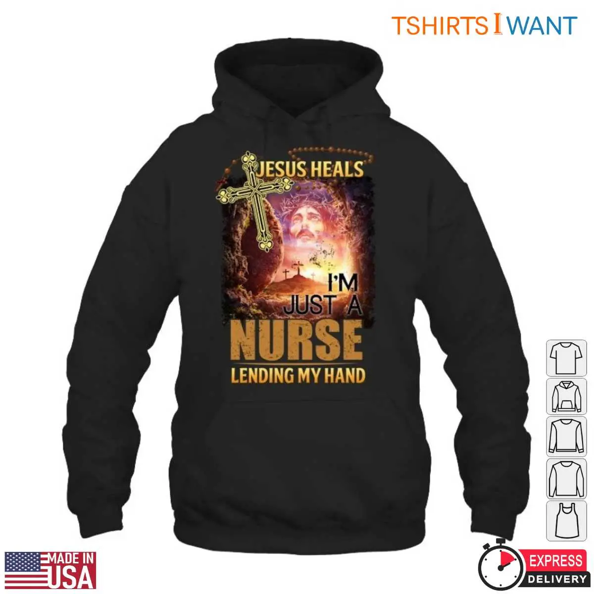 Jesus Heals Inspirational Nurse T Shirt with Cross Design 4 1.jpg