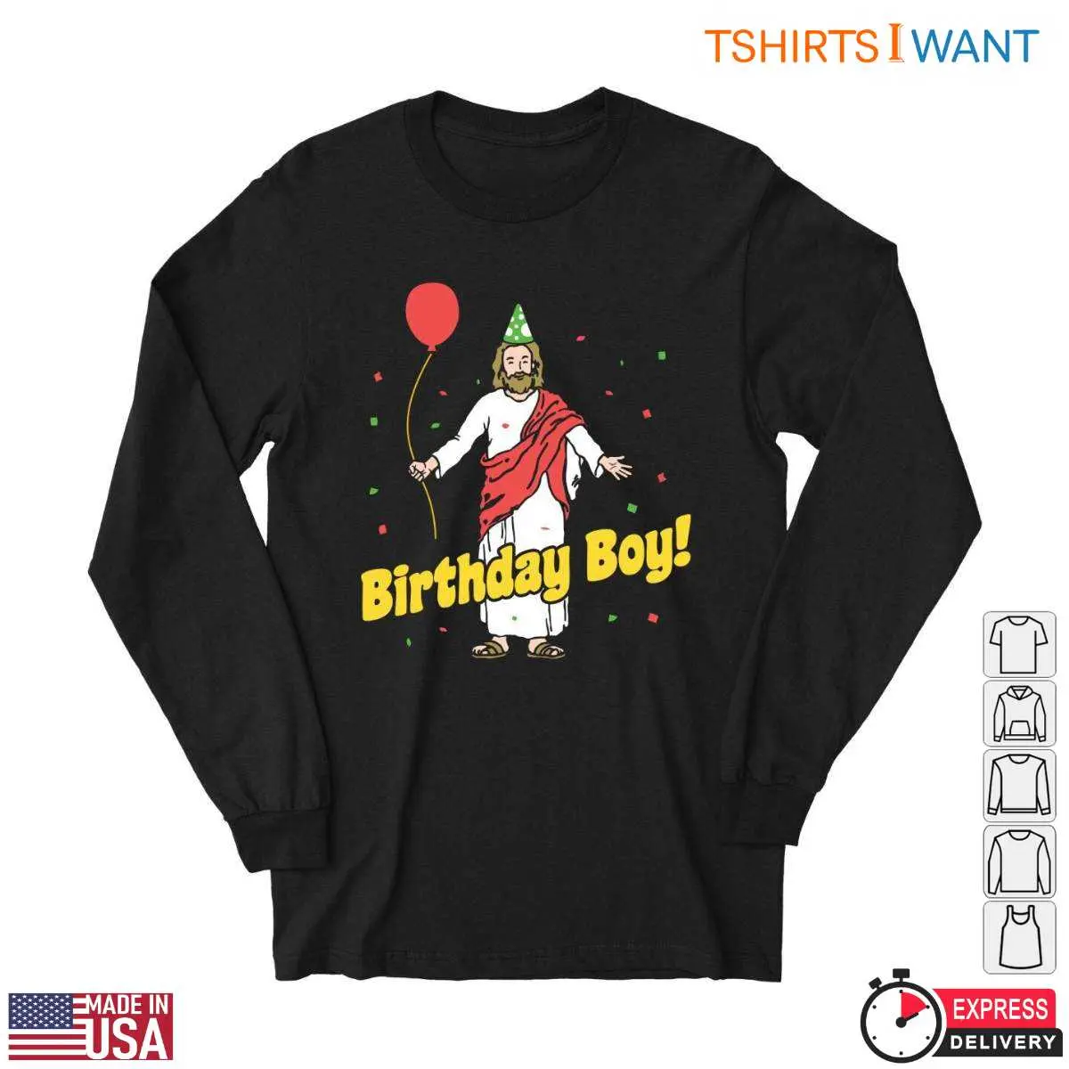 Jesus Image T-Shirt - Celebratory Balloon and Confetti Tee 2 Jesus Image T Shirt Celebratory Balloon and Confetti Tee 2 1.jpg