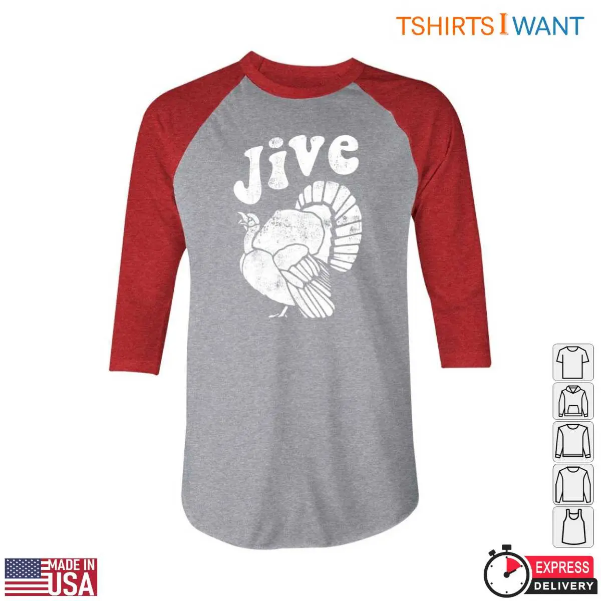 Jive Turkey T-Shirt - Hilarious Thanksgiving Graphic Tee 11 Jive Turkey T-Shirt Detail