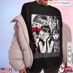 Junji Ito Collection Horror Manga T Shirt 1 1.jpg