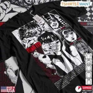 Junji Ito Collection Horror Manga T-Shirt 7 Junji Ito Collection Horror Manga T Shirt 4 1.jpg