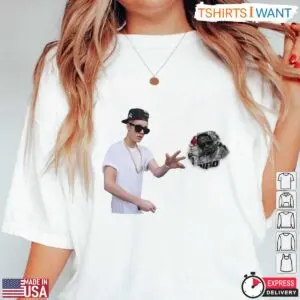 Justin Bieber Throwing Crumpled Newspaper Featuring Sean 'Diddy' Combs T-Shirt 12 Justin Bieber Throwing Crumpled Newspaper Featuring Sean 'Diddy' Combs T Shirt Black (2)