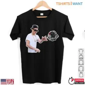 Justin Bieber Throwing Crumpled Newspaper Featuring Sean 'Diddy' Combs T-Shirt 8 Justin Bieber Throwing Crumpled Newspaper Featuring Sean 'Diddy' Combs T Shirt Black