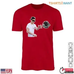 Justin Bieber Throwing Crumpled Newspaper Featuring Sean 'Diddy' Combs T-Shirt 13 Justin Bieber Throwing Crumpled Newspaper Featuring Sean 'Diddy' Combs T Shirt Black Red