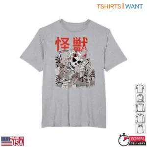 Kaiju Skeleton Urban Monster Japanese T-Shirt 10 Kaiju Skeleton Urban Monster Japanese T Shirt 5 1.jpg