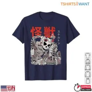 Kaiju Skeleton Urban Monster Japanese T-Shirt 11 Kaiju Skeleton Urban Monster Japanese T Shirt 6 1.jpg