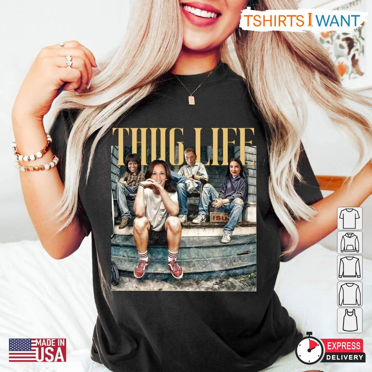 Kamala Harris Thug Life 2024 Shirt – Women’s Power Democrat Tee 2