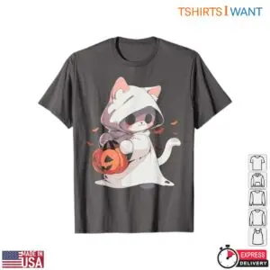 Kawaii Cat Costume Ghost Neko Pumpkin T-Shirt 8 Kawaii Cat Costume Ghost Neko Pumpkin T Shirt 2 1.jpg
