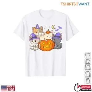 Kawaii Neko Cat Halloween Witch Pumpkin T-Shirt 7 Kawaii Neko Cat Halloween Witch Pumpkin T Shirt 2 1.jpg