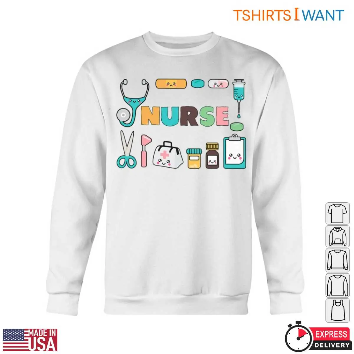 Kawaii Nurse Design Medical Tools Stethoscope Cute Nursing Gift T-Shirt 5 Kawaii Nurse Design Medical Tools Stethoscope Cute Nursing Gift T Shirt 5 1.jpg