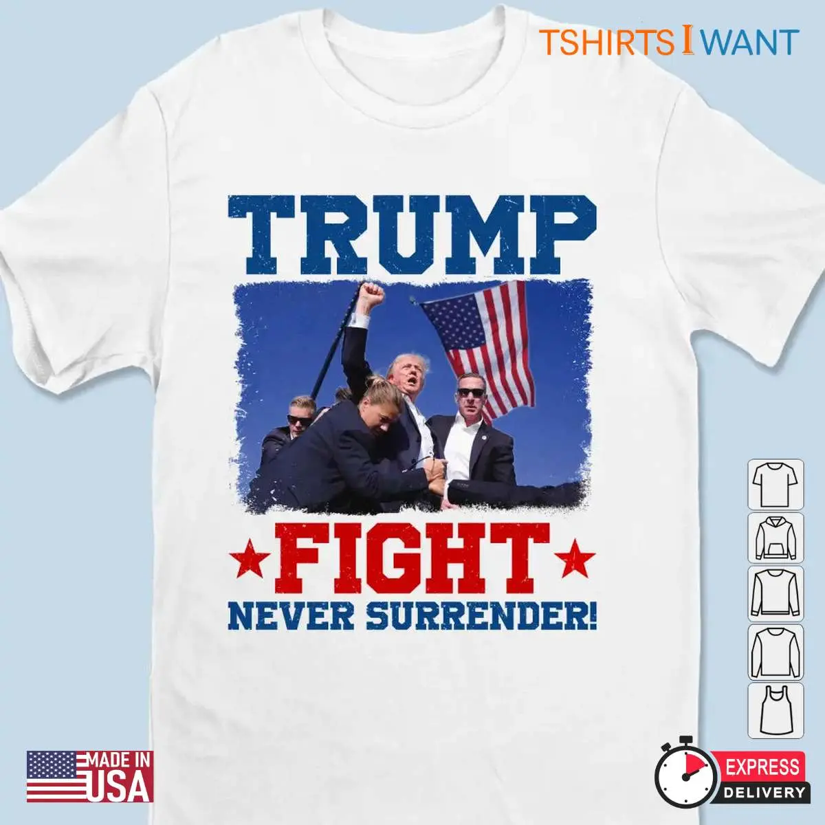 Keep Fighting Till The End Trump Never Surrender Shirt 2 1.jpg
