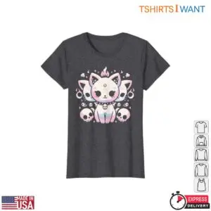 Kitten Anime Cat Gothic Moons Skulls T-Shirt 8 Kitten Anime Cat Gothic Moons Skulls T Shirt 3 1.jpg