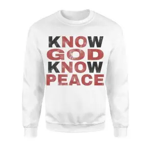 Know God, Know Peace – Christian Faith Bold Typography Graphic Tee 9 Know God Know Peace E28093 Christian Faith Bold Typography Graphic Tee 3.jpg