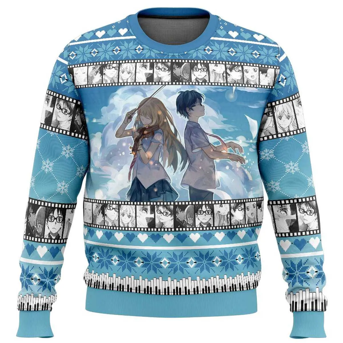 Kousei And Kaori: Your Lie In April Christmas Sweater 2 Kousei And Kaori Your Lie In April Christmas Sweater 2 1.jpg