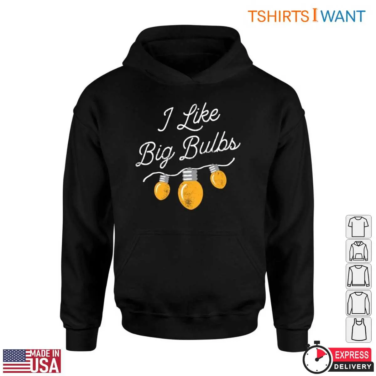LED Christmas Lights T Shirt E28093 I Like Big Bulbs Festive Tee 5.jpg