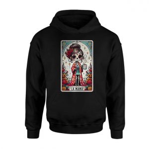 La Mama Tarot Card T Shirt Sugar Skull Dia de los Muertos Mom Tee 2 1.jpg