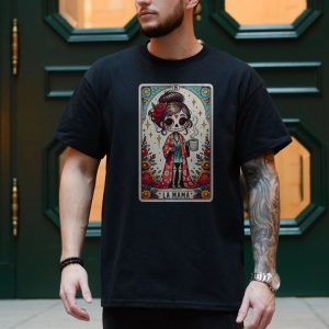 La Mama Tarot Card T Shirt Sugar Skull Dia de los Muertos Mom Tee 4 1.jpg