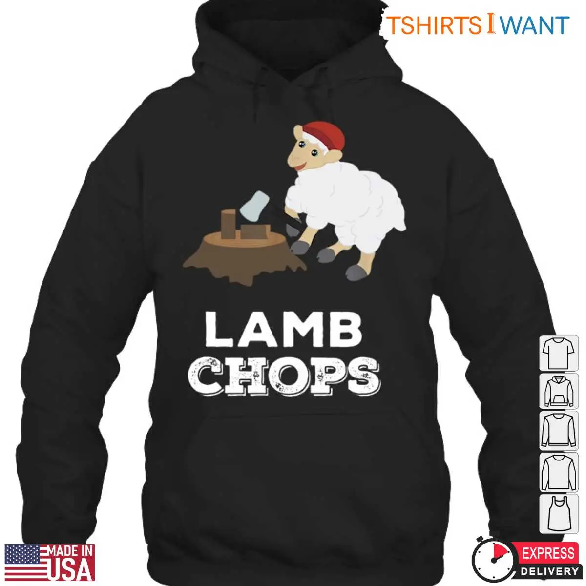 Lamb Chops T Shirt Funny Lumberjack Sheep Design Tee 3 1 1.jpg