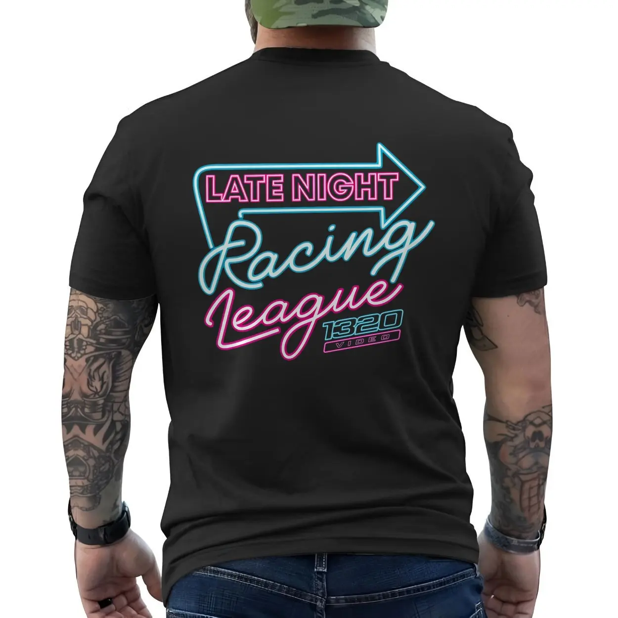 Late Night Racing League 1320 Video Neon Streetwear Tee 6 Late Night Racing League 1320 Video Neon Streetwear Tee 6 1.jpg
