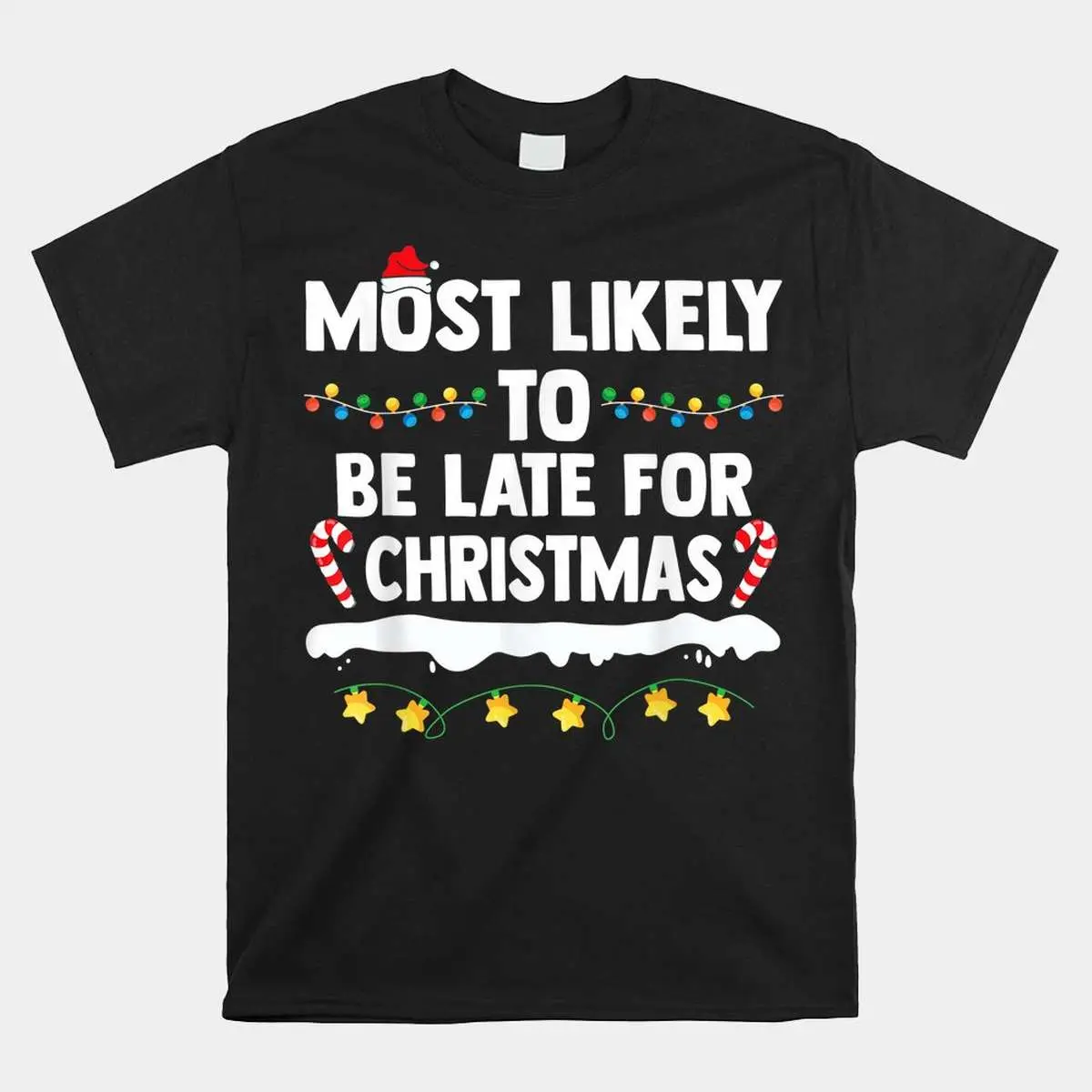 Late for Christmas Family Matching Shirt 1 1.jpg