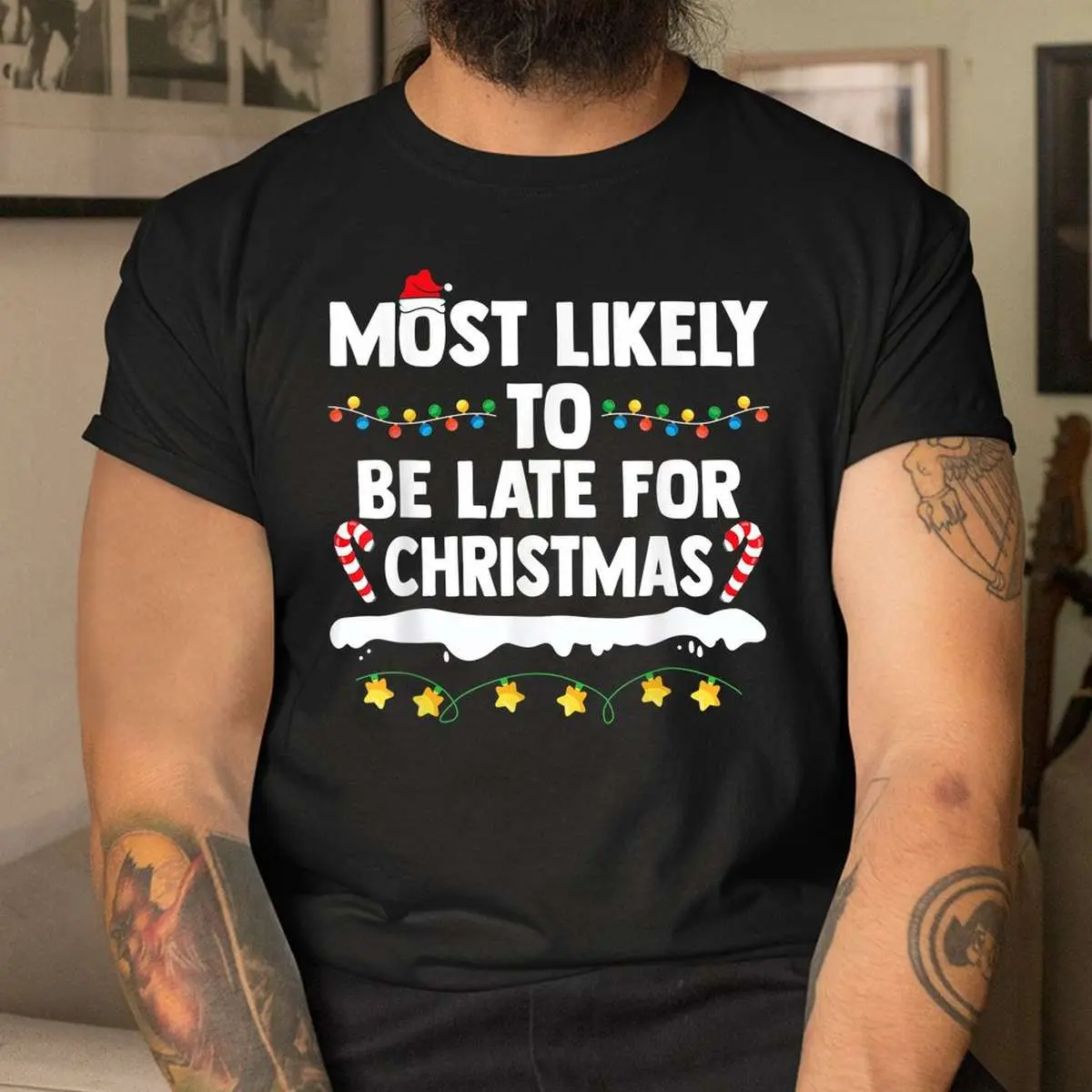 Late for Christmas Family Matching Shirt 4 1.jpg