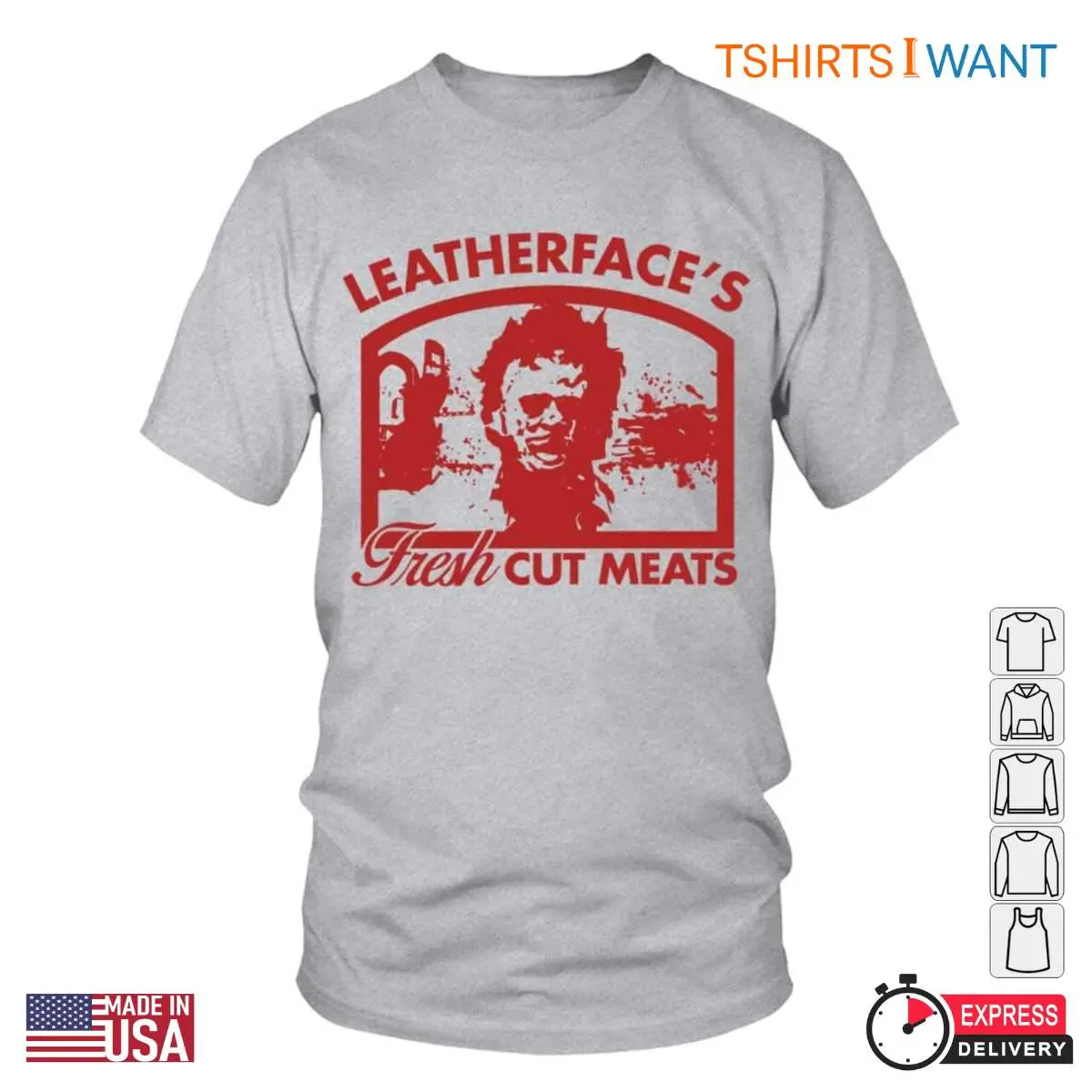 Leatherfaces Fresh Cut Meats T Shirt E28093 Horror Inspired Graphic Tee 1.jpg