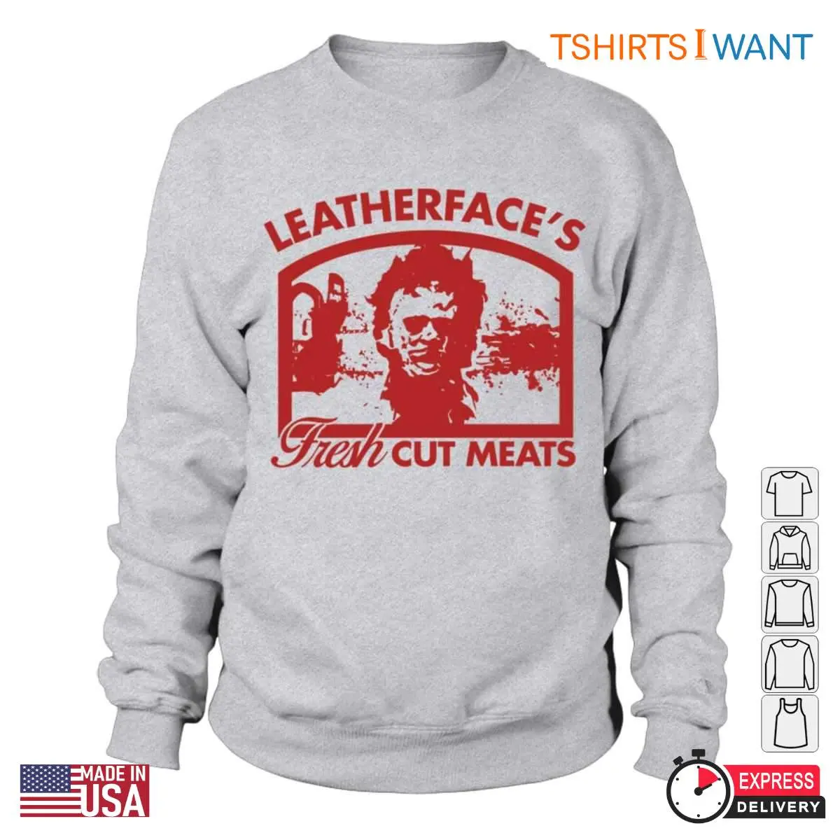 Leatherfaces Fresh Cut Meats T Shirt E28093 Horror Inspired Graphic Tee 2.jpg