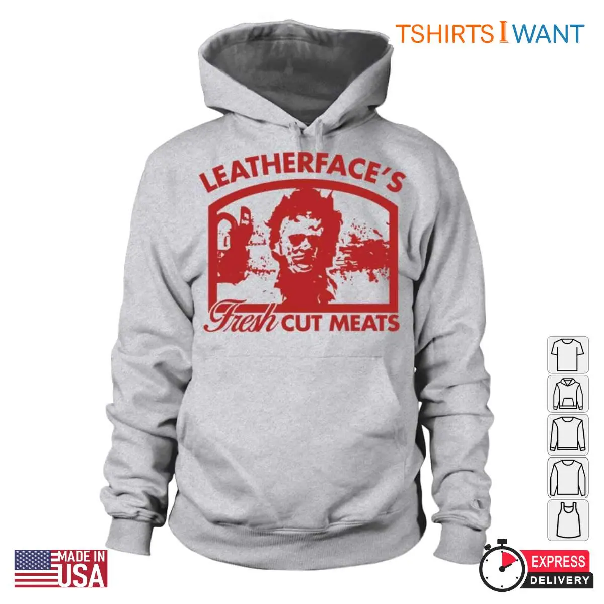 Leatherfaces Fresh Cut Meats T Shirt E28093 Horror Inspired Graphic Tee 3.jpg