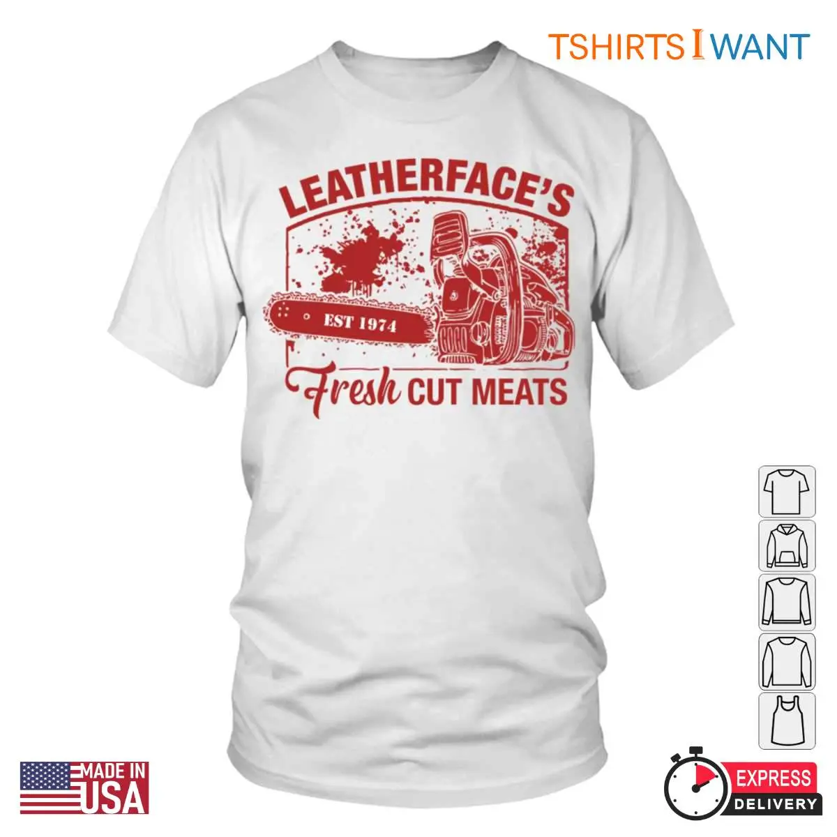 Leatherface’s Fresh Cut Meats T-Shirt - Texas Chainsaw Massacre Horror Fan Apparel 10 Leatherface's Fresh Cut Meats T-Shirt