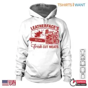 Leatherface’s Fresh Cut Meats T-Shirt - Texas Chainsaw Massacre Horror Fan Apparel 6 Leatherfaces Fresh Cut Meats T Shirt Texas Chainsaw Massacre Horror Fan Apparel 2 1.jpg
