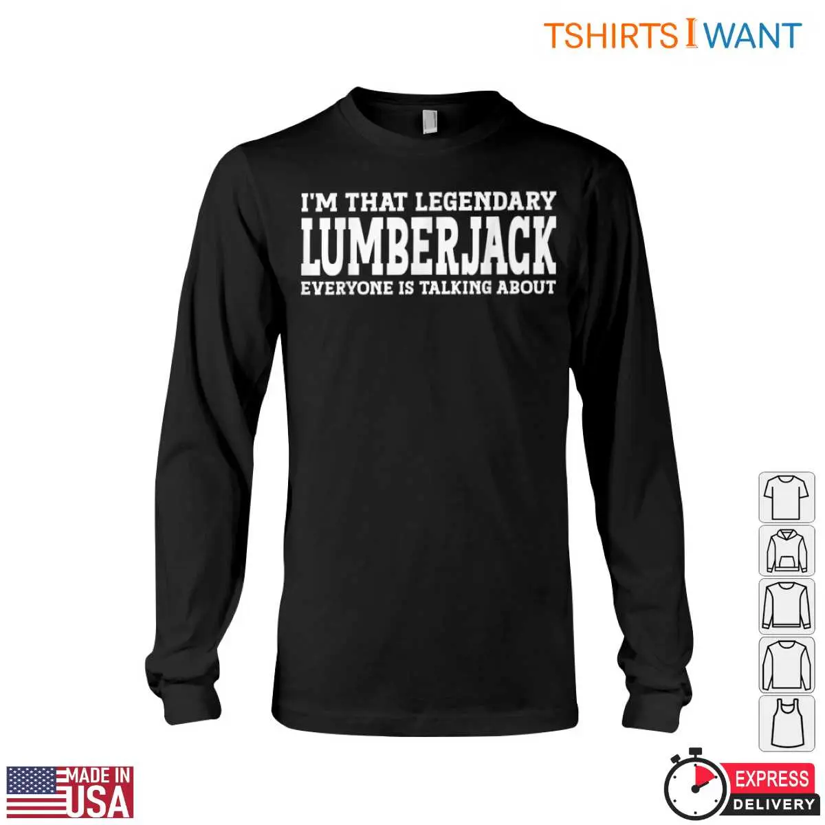 Legendary Lumberjack T-Shirt Mens Funny Woodworking Gift 13 Legendary Lumberjack T-Shirt Detail