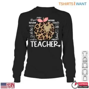 Leopard Print Apple Teacher T-Shirt – Teacher Appreciation Design 10 Leopard Print Apple Teacher T Shirt E28093 Teacher Appreciation Design 5.jpg