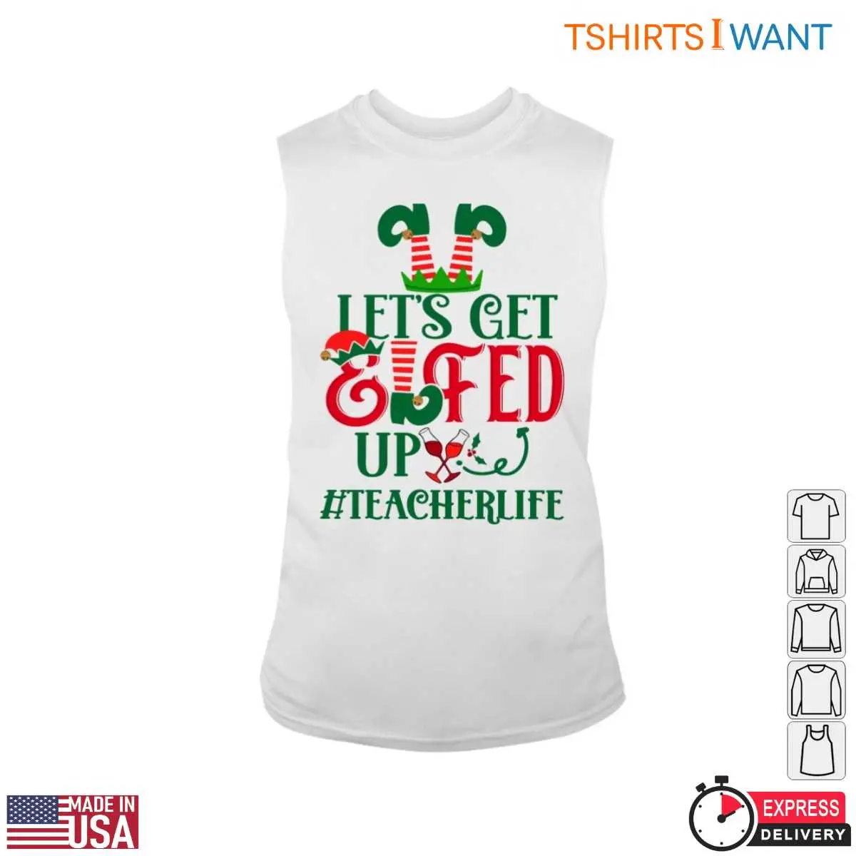 Lets Get Elfed Up Christmas Teacher T Shirt 3 1.jpg